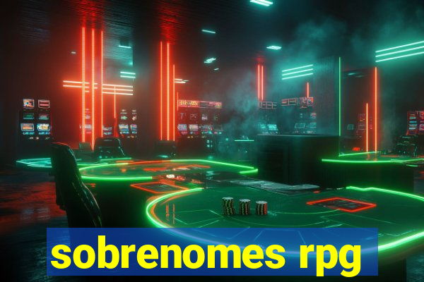 sobrenomes rpg